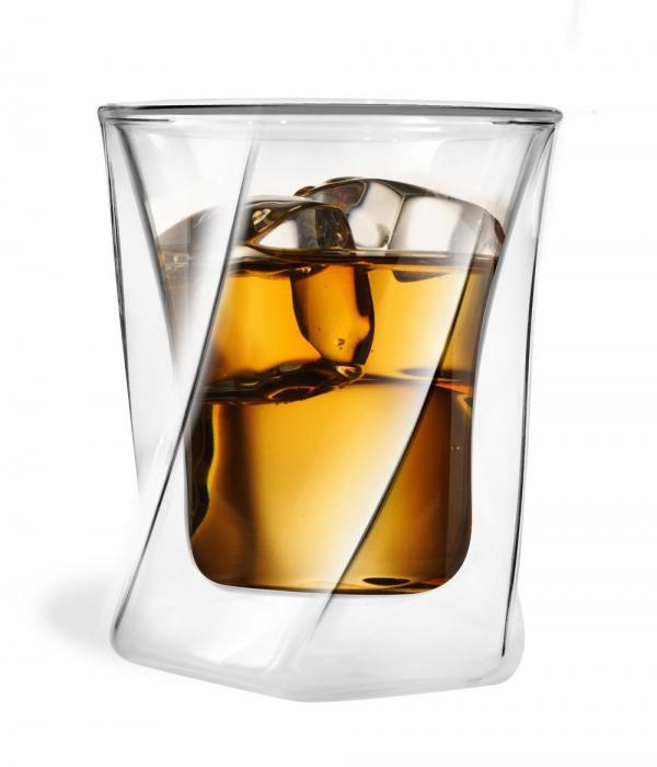 Dvoustěnná sklenice na whisky, 300 ml, CRISTALLO 5509