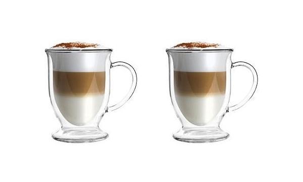 Sada 2 dvoustěnných latte hrnků, 250 ml, AMO 6421