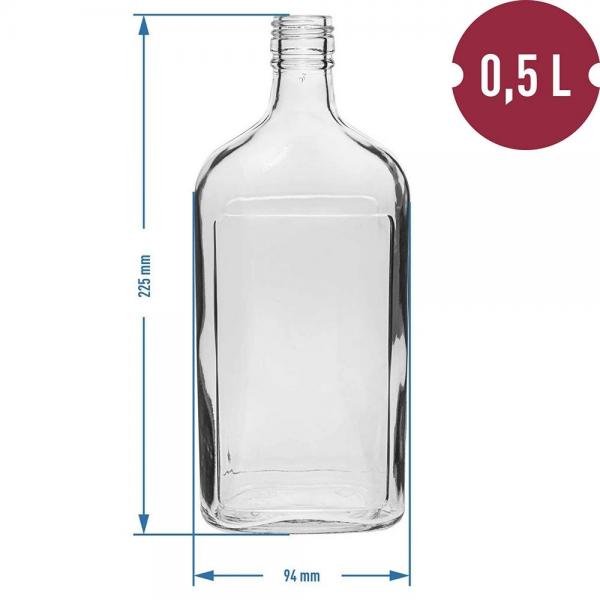 Placatka 500 ml, uzávěr, 6ks